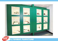 Tủ trưng bày sơn màu xanh lá cây cho tủ dụng cụ cơ khí / 4200mm * 600mm * 2400mm